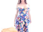 sunflowerkiss Hot busty blonde takes off her dress_480p