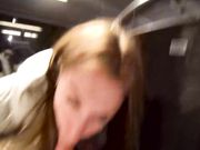 MIA BANDINI Cum show in the mouth on the bus