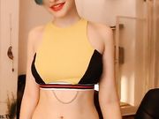 Feluriann Sexy web girl with clothespins on her nipples