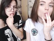 anna_mariia Cam lesbians spit each other's mouth