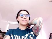 miss_bonnie My first anal masturbation with a pink toy