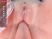 mini_princess Close-up dildo penetration in hole