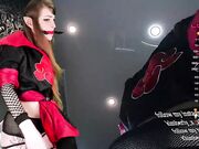 queenafina Anime hottie playing with a giant kunai