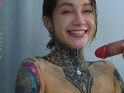 nickyneck - Free slobber show with tattooed girl